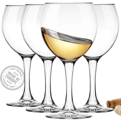 Produktbild von Weingläser – Kristallglas – 365 ml – Set mit 4 Stück – Bleifrei – Spülmaschinenfest