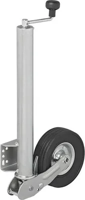 Produktbild von Stützrad, klappbar, Metallfelge, Vollgummireifen, 300 kg Tragkraft