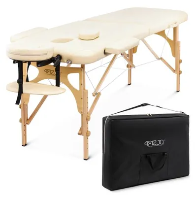 Produktbild von 4FIZJO Massagetisch, Holz, 60 cm, klappbar, für Therapie und Praxis