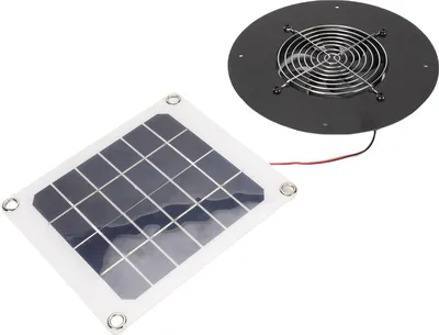 Zdjęcie produktu dla Wentylator wyciągowy zasilany energią słoneczną 10W Monokrystaliczny krzemowy panel słoneczny Okrągły zestaw wentylacyjny do kurnika dla zwierząt domowych Szklarnia