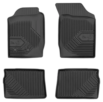 Productafbeelding van Rubberen automatten voor Renault Thalia I 1999-2008 (sedan) – 4-delig, zwart, op maat