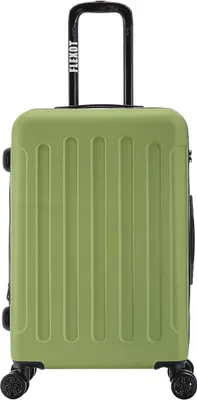 Produktbild von Flexot Reisekoffer, ABS-Hartschale, Olivgrün, Größe L (68x44x25 cm, 70 Liter, ca. 3,8 kg), 20% erweiterbar, 360° Rollen, integriertes Zahlenschloss, Alu-Teleskopstange, Elastischer Kreuzgurt, Fächer, Modell F-3045