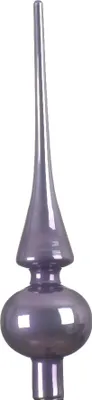 Produktbild von Christbaumspitze Glas 26cm - Heidelila glänzend