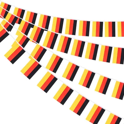 Produktbild von Wimpelkette Deutschland 30 Flaggen 12m Polyester für WM/EM Deko