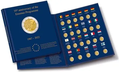 Produktbild von Münzalbum PRESSO Erasmus für 23x 2€ Münzen 2022