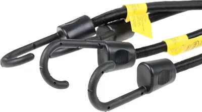 Produktbild von HEYNER® Gepäckspanner 2er Set 100cm Spanngurte Expander + Haken verstellbar & dehnbar - für Auto Fahrrad Motorrad Möbel & Transport