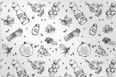 Produktbild von Küchenmatte 100x150 cm Vinylmatte Bodenmatte Dekoration -Gewürzen und Kräutern