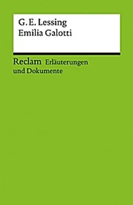 Produktbild von Emilia Galotti. Erläuterungen und Dokumente