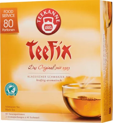 Image de Teekanne Teefix Thé noir classique corsé et aromatique 140g