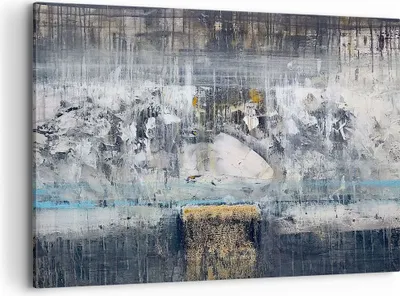 Produktbild von Bild auf Leinwand - Leinwandbild - Abstraktion modern - 100x70cm - Wand Bild - Wanddeko - Leinwanddruck - Bilder - Kunstdruck - Wanddekoration - Leinwand bilder - Wandkunst - AA100x70-3474