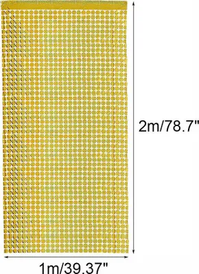 Produktbild von Flächenvorhang 200x100 cm glänzend gold