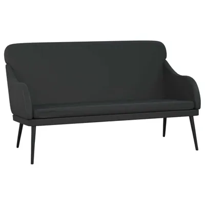 Zdjęcie produktu dla Ławka, Czarna, 110X76X80 Cm, Tapicerowana Sztuczną Skórą Lumarko! Lumarko!
