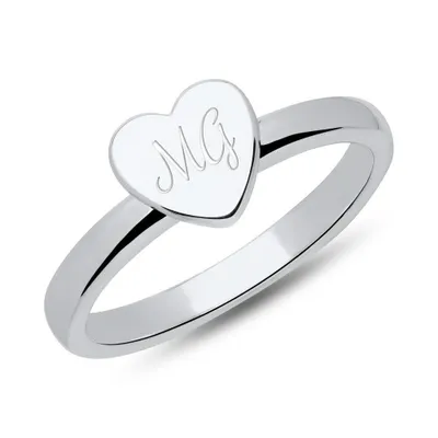 Produktbild von Unique Herzring aus 925er Sterlingsilber SR0422