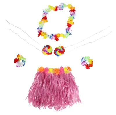Produktbild von Hawaii Set für Kinder pink, 5 Teile