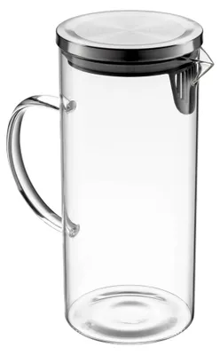 Produktbild von Kaffeekanne aus Borosilikatglas mit Deckel, spülmaschinenfest und mikrowellengeeignet, 1,4 l