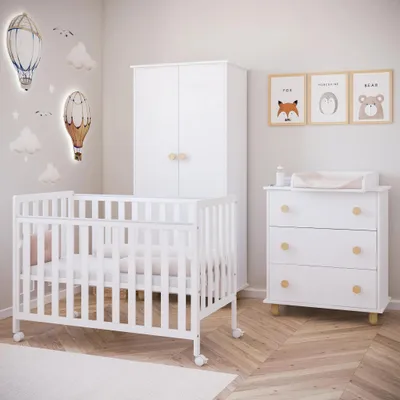 Immagine prodotto di ZEE BAMBI Culla Co-Sleeping Affiancabile Bianca 120x60 cm con Ruote Lettino Neonato Portatile Regolabile 3 Altezze