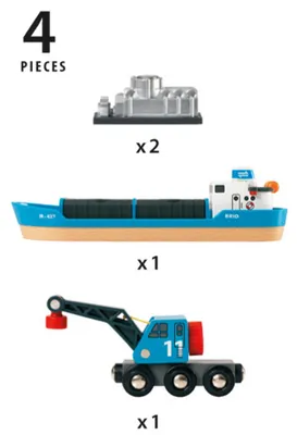 Image de Bateau porte-conteneurs avec camion-grue