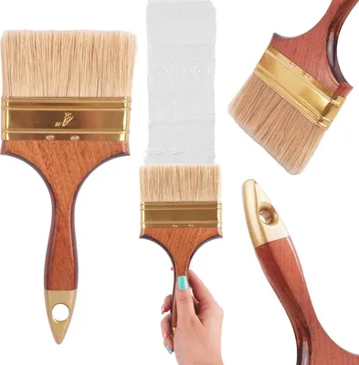 Produktbild von Pinsel Malerpinsel Farbpinsel Lackierpinsel Lackpinsel Flachpinsel Deckenbürste 4''