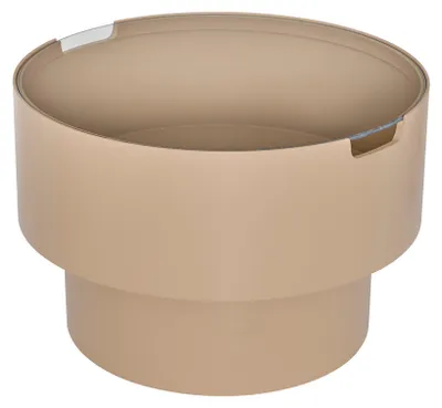 Produktbild von Runder Couchtisch mit Stauraum und Glasplatte