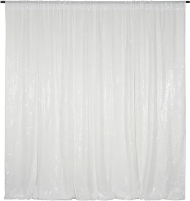 Pailletten-Vorhang 305x305 cm Elfenbein Hochzeit Party