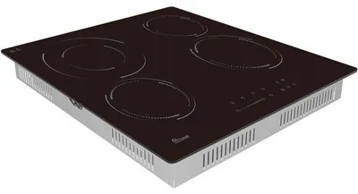Zdjęcie produktu dla Płyta grzewcza ceramiczna do zabudowy TRIOMPH, 4 pola grzewcze, 6500W, timer i blokada bezpieczeństwa dla dzieci