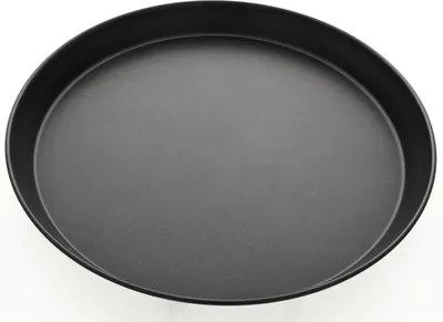 Produktbild von Pizzablech, Backblech rund 30x3cm, beschichtet antihaft, Schwarz für Pizza, Kuchen