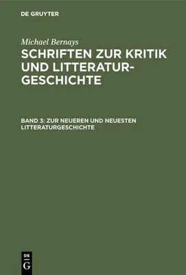 Produktbild von Zur neueren und neuesten Litteraturgeschichte