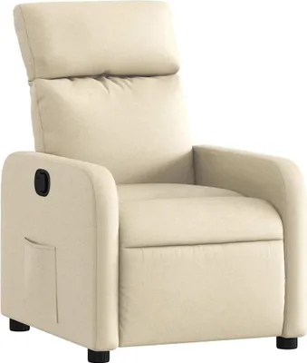 Produktbild von vidaXL Relaxsessel Creme Stoff