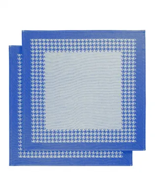 Produktbild von küchentuch 65x65 cm Baumwolle weiß/dunkelblau 2 Stück