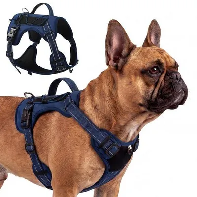 Produktbild von Olcyren Hundegeschirr für kleine, mittlere und große Hunde, verstellbar, reflektierend, taktisches Geschirr mit - ShopFlot