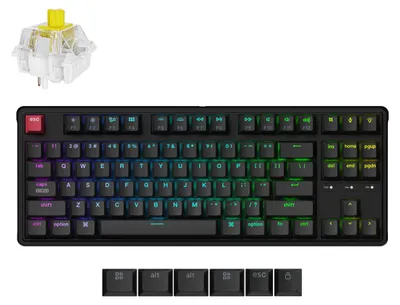 Obrázok produktu pre Keychron C3 Pro 8K QMK Herná mechanická klávesnica USB, programovateľná, QWERTY rozloženie, RGB podsvietenie, Hot-swap, Keychron Super Banana Switch