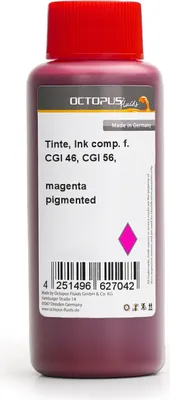 Zdjęcie produktu dla Atrament do uzupełniania do zbiorników atramentowych Canon GI 46, GI 56, Maxify GX7055, GX6040, GX5050 – magenta pigmentowa, 1 l