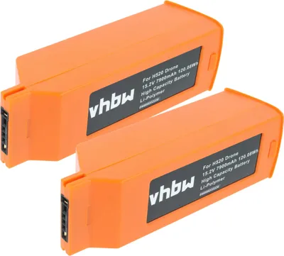 Produktbild von vhbw 2x Akku kompatibel mit Yuneec H520, H520 Hexacopter Airframe, Typhoon H + 4S Drohne Multicopter Quadrocopter (7900 mAh, 15,2 V, Li-Polymer)