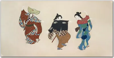 Produktbild von Coloray Bild aus Leinwand 140x70 Leinwand Dekoration - Weiblicher Kimono