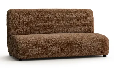 Produktbild von Flexibler Sofabezug mit universeller Verstellmöglichkeit 160 cm - 210/230 cm Hochwertiger, griffsympathischer Bezug (BRAUN, no arm)