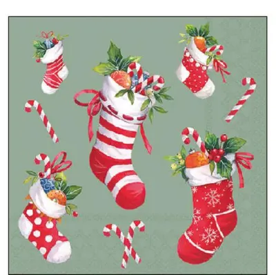 Productafbeelding van Ambiente cocktailservetten, 25 x 25 cm – Kerstthema