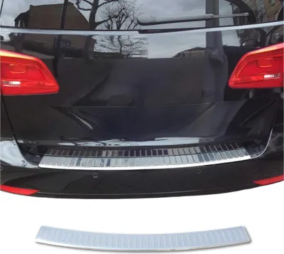 Image de Protection Seuil de Pare-chocs Arriére Pour VW Touran 2010-2015 Acier Inox