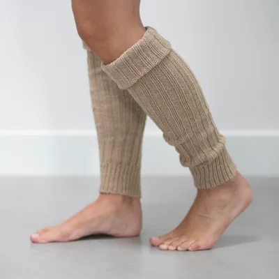 Produktbild von Bonnie Doon Beinstulpen Taupe Uni Unsere Größen - Damen und Herren - Stulpen - Beinstulpen - Schwer gestrickt - Wolle - 1 Paar - Warm - Bequem - Beige - Modisches Accessoire - BE021766.375