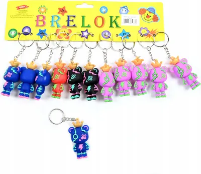 Immagine prodotto di Set di 12 portachiavi con orsacchiotti - Simpatici ciondoli a forma di orsacchiotto per zaini e chiavi - Regalo