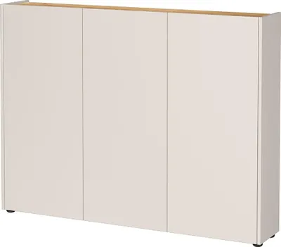 Produktbild von Flurschrank Schuhschrank 138cm in kaschmir mit Eiche LAPUA-01 ideal für schmale Flure