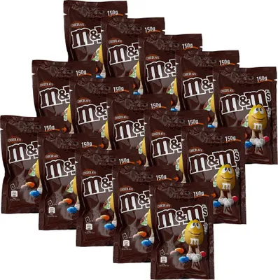 Produktbild von M&M's Chocolate, Schokolinsen 15x 150g Beutel