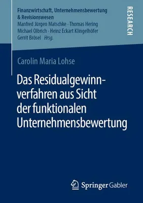 Image de Das Residualgewinnverfahren aus Sicht der funktionalen Unternehmensbewertung