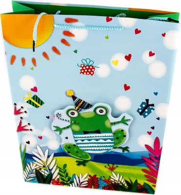 Produktbild von Geburtstags-Geschenktüte 31x42cm - Große Papiertasche für Geschenke - Diverse Farben
