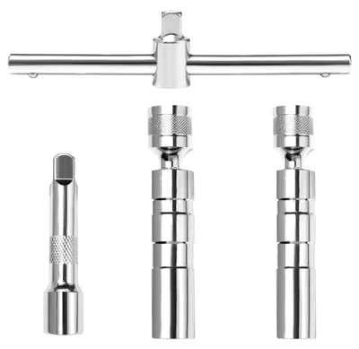 Obrázek produktu pro Magnetický klíč na zapalovací svíčky - Klíč na zapalovací svíčky 14 mm/16 mm - Univerzální nástroj - Otočný - Chrom-vanadiová ocel - 2 kusy