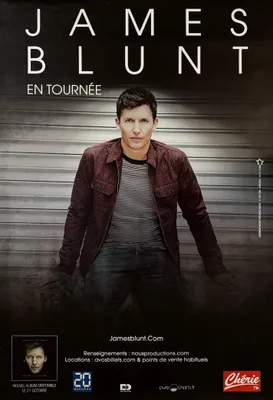 Productafbeelding van James Blunt - En Tournée 2013 - Affiche/Poster - 70x100 cm
