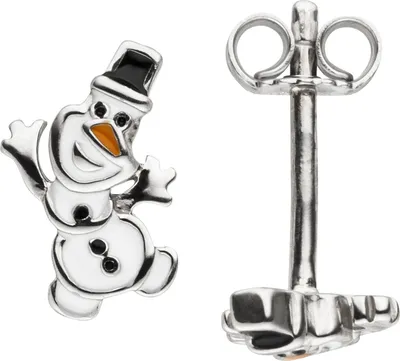 Produktbild von JOBO Kinder Ohrstecker Schneemann 925 Sterling Silber Kinder-Ohrringe