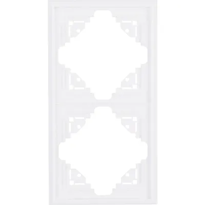Produktbild von Kopp Abdeckrahmen 2-fach Malta, arktisweiß, 309213066