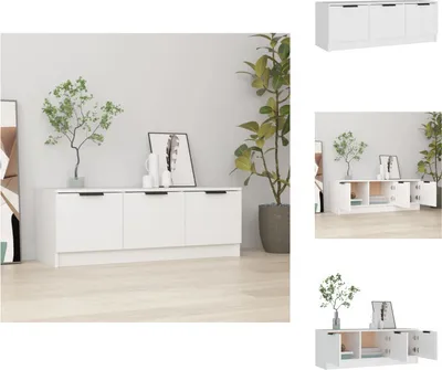 Produktbild von vidaXL TV-Schrank Weiß 102x35x36,5 cm Holzwerkstoff -  TV-Möbel