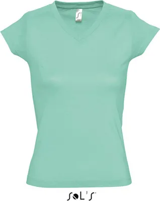 Produktbild von SOLs 11388 | Ladies V-Neck Moon Damen T-Shirt - Farbe: Mint - Größe: XXL