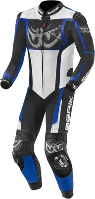 Image de Combinaison cuir moto 1 pièce Berik NexG, noir/gris/bleu, 56